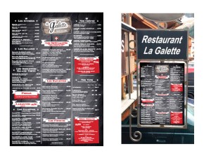 L'igloo restaurant à Méribel - Panneau Alupanel - Porte Menu Fer L'igloo restaurant à Méribel - Panneau Alupanel - Porte Menu Fer